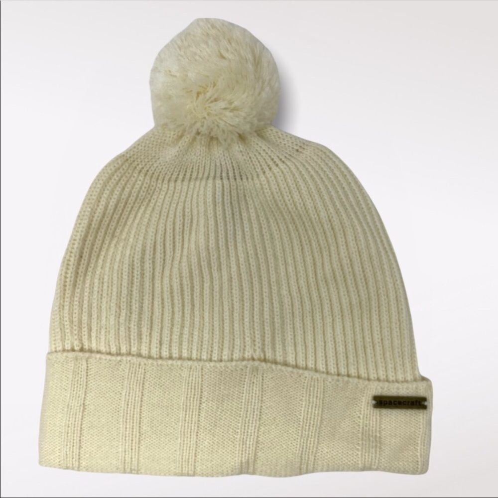 SPACECRAFT | Cream Pom Pom Toque Beanie
